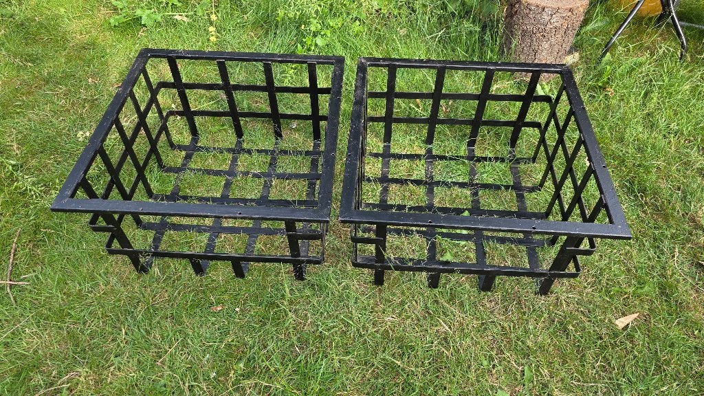 vintage metalen kratten, Ophalen, Gebruikt, 40 tot 60 cm, 50 tot 75 cm