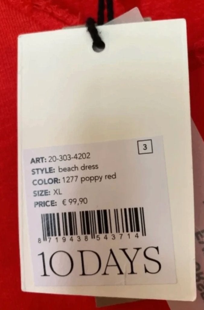 heerlijk luchtig zomerjurkje van 10 Days NIEUW mt XL, Maat 46/48 (XL) of groter, Nieuw, Ophalen of Verzenden, 10 Days