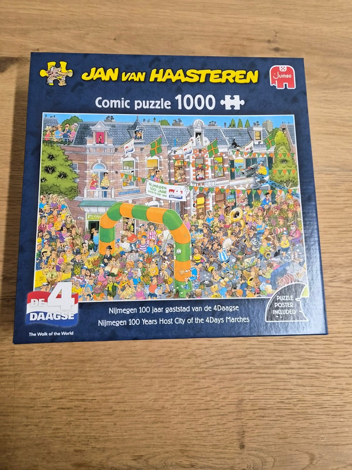 Jan van Haasteren Comic Puzzel 1000 stukjes - 4Daagse, Ophalen of Verzenden, Meer dan 50 stukjes, Zo goed als nieuw