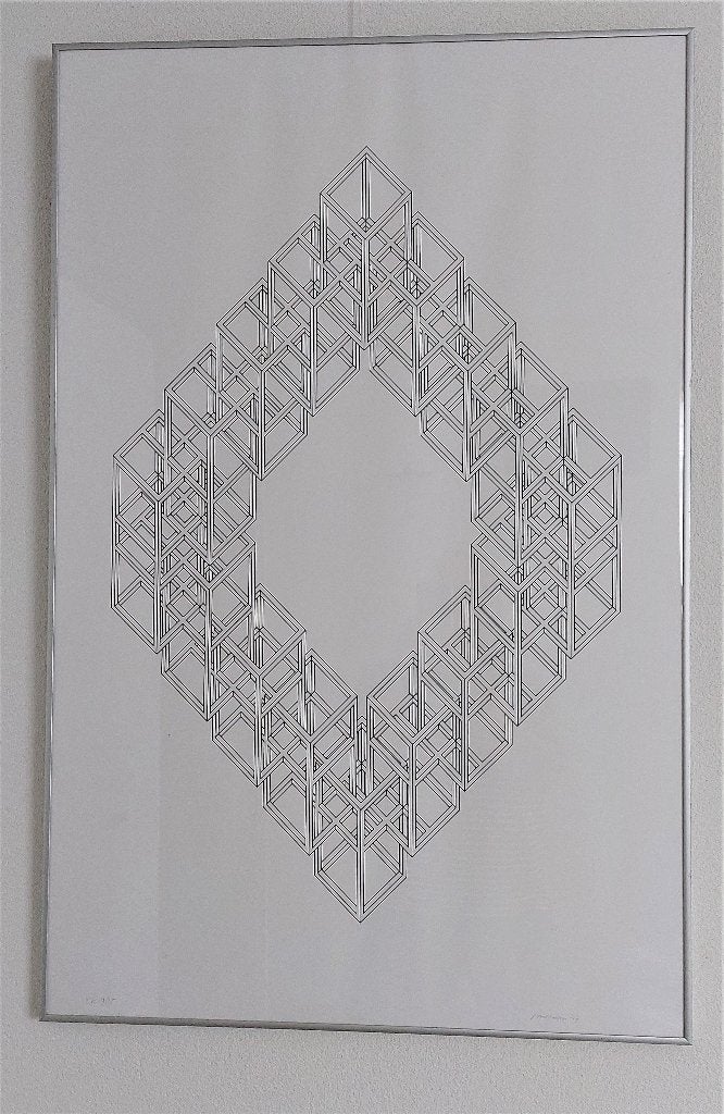 Uniek werk Joost Baljeu grafiek (zwart/wit) in lijst(220909), Antiek en Kunst, Kunst | Litho's en Zeefdrukken, Ophalen