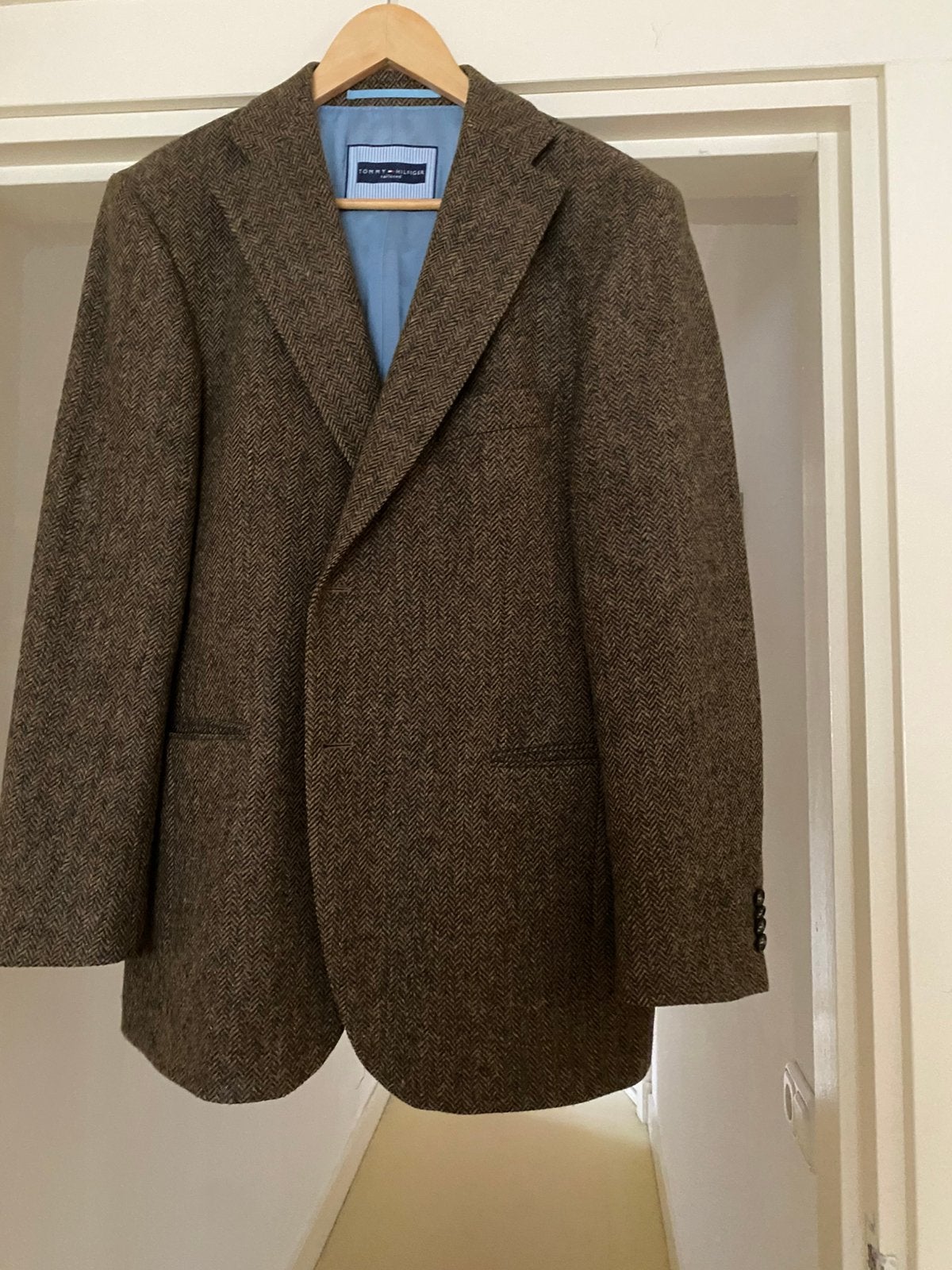 Super gaaf colbert Tommy hilfiger, Kleding | Heren, Kostuums en Colberts, Ophalen, Zo goed als nieuw, Maat 48/50 (M), Blauw