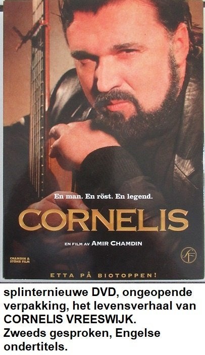 CORNELIS VREESWIJK, Zweedse film over zijn leven, splinternw, Alle leeftijden, Ophalen of Verzenden, Nieuw in verpakking, Overige typen