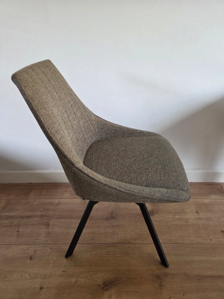 Eetkamerstoelen Loods5 olijfgroen, Ophalen, Gebruikt, Overige kleuren, Olijfgroen/grijs