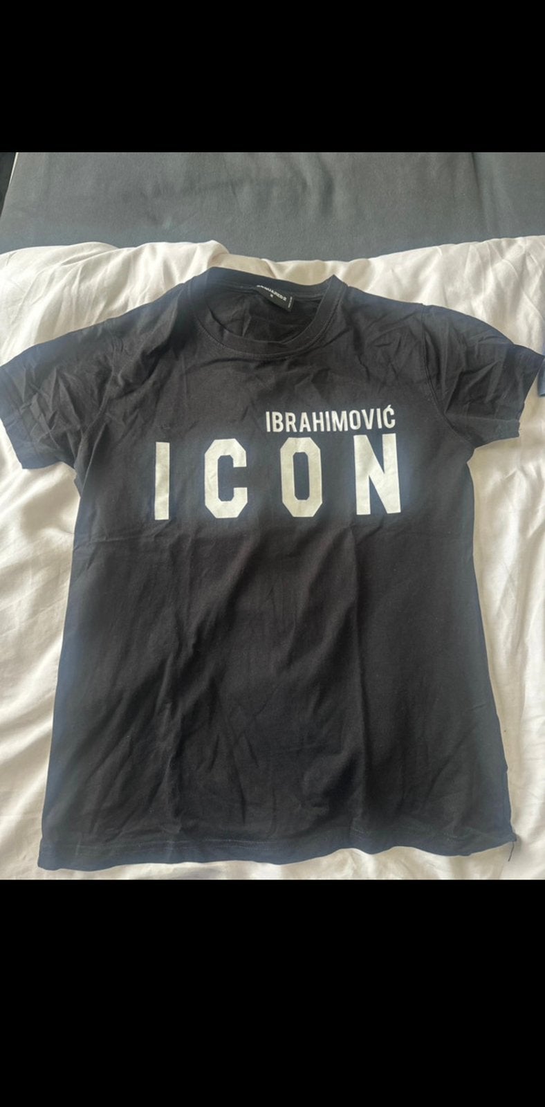 Dsquared2 X Ibrahimovic T-shirt maat M, Kleding | Heren, Ophalen of Verzenden, Zo goed als nieuw, Zwart