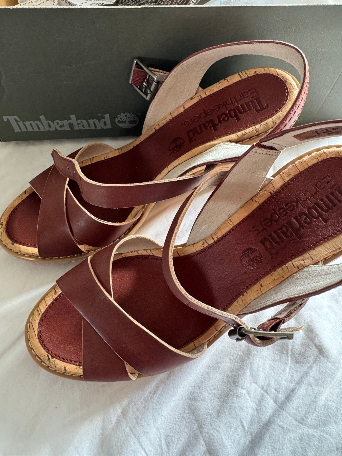 Timberland Earthkeepers Sandalen - Maat 37.5, Ophalen of Verzenden, Zo goed als nieuw, Bruin, Sandalen of Muiltjes