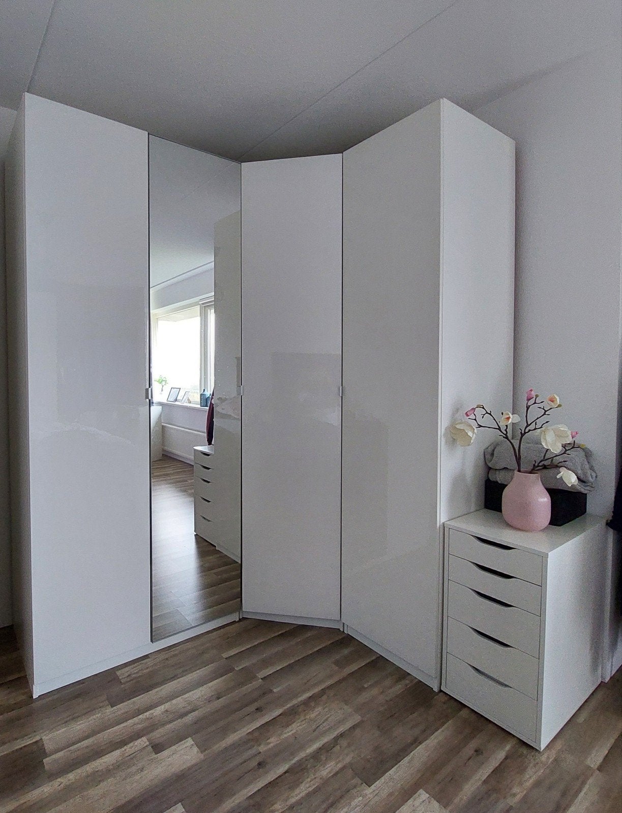2 witte hoogglans Pax deuren Ikea, Ophalen, 50 tot 100 cm, 200 cm of meer