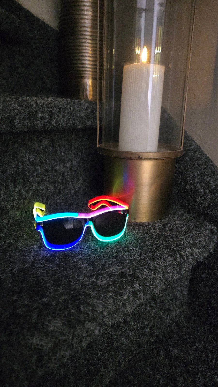 Verlichte zonnebril/feestbril, Ophalen of Verzenden, Nieuw, Overige maten, Accessoires