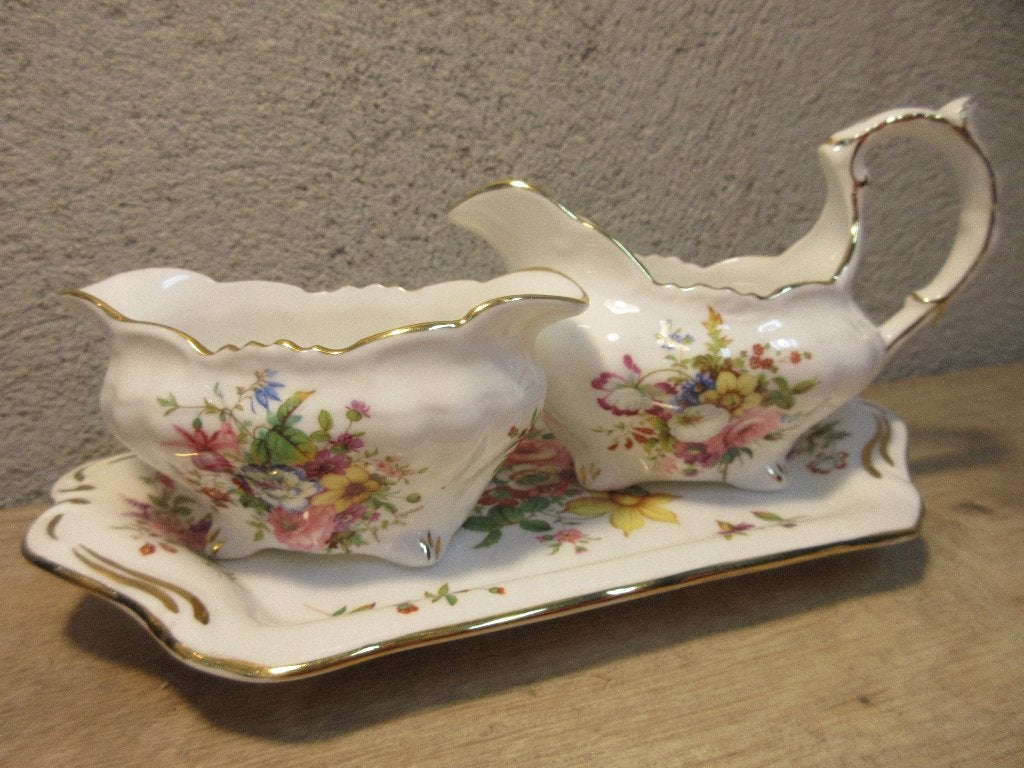 Engels melk en suiker set Hammersley servies, Antiek en Kunst, Ophalen of Verzenden