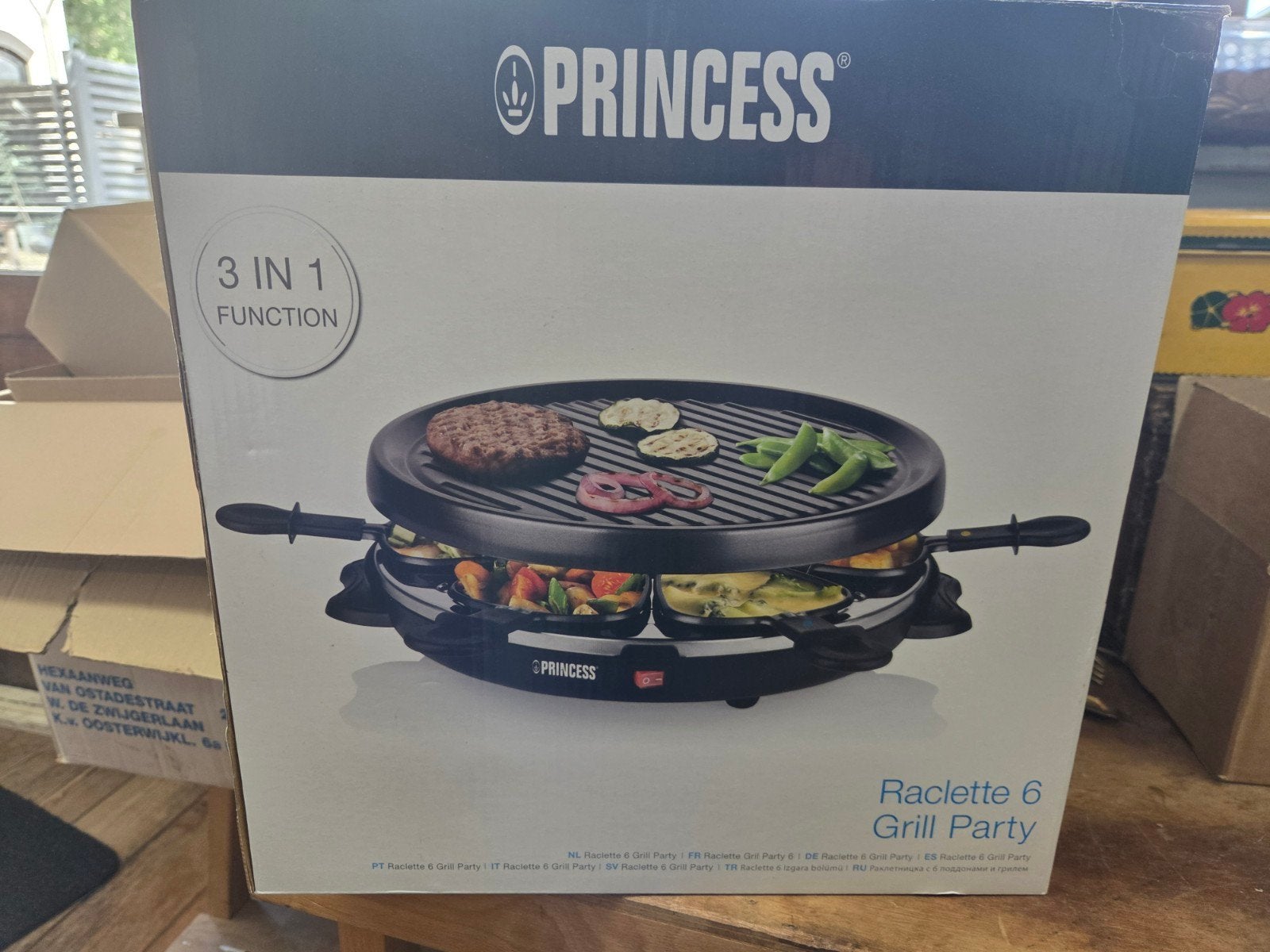 Princess Raclette 6 Grill Party - 3-in-1 Functie