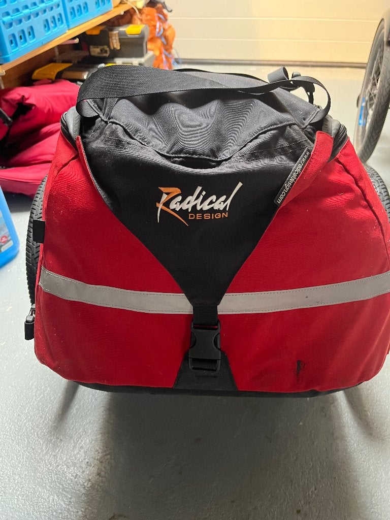 Radicale fietskar, Fietsen en Brommers, Fietsaccessoires | Aanhangers en Karren, Gebruikt, Overige typen, Fast Raider, Opvouwbaar