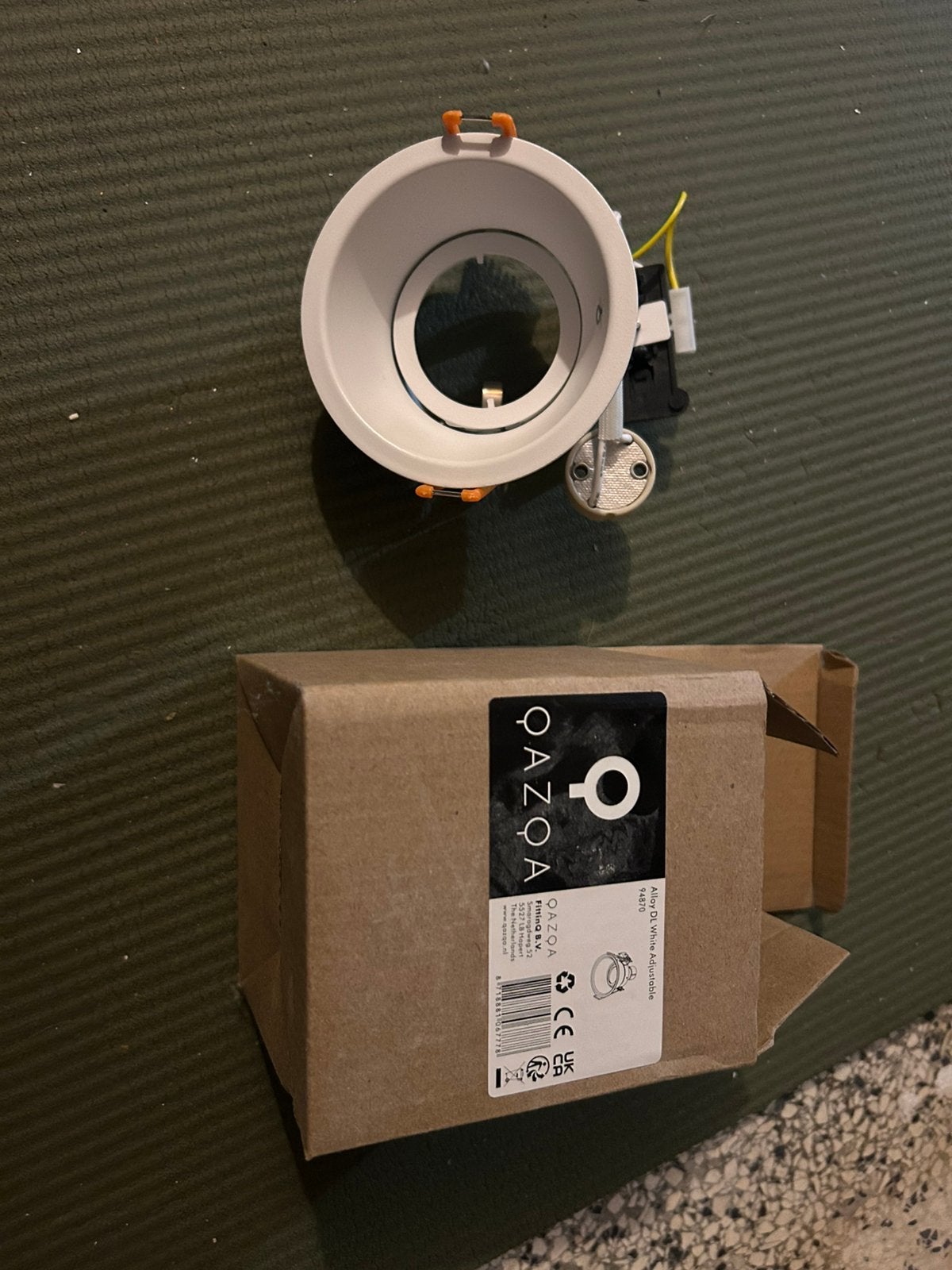 Witte inbouw spots rond, Nieuw, Ophalen of Verzenden, Metaal, Qazqa