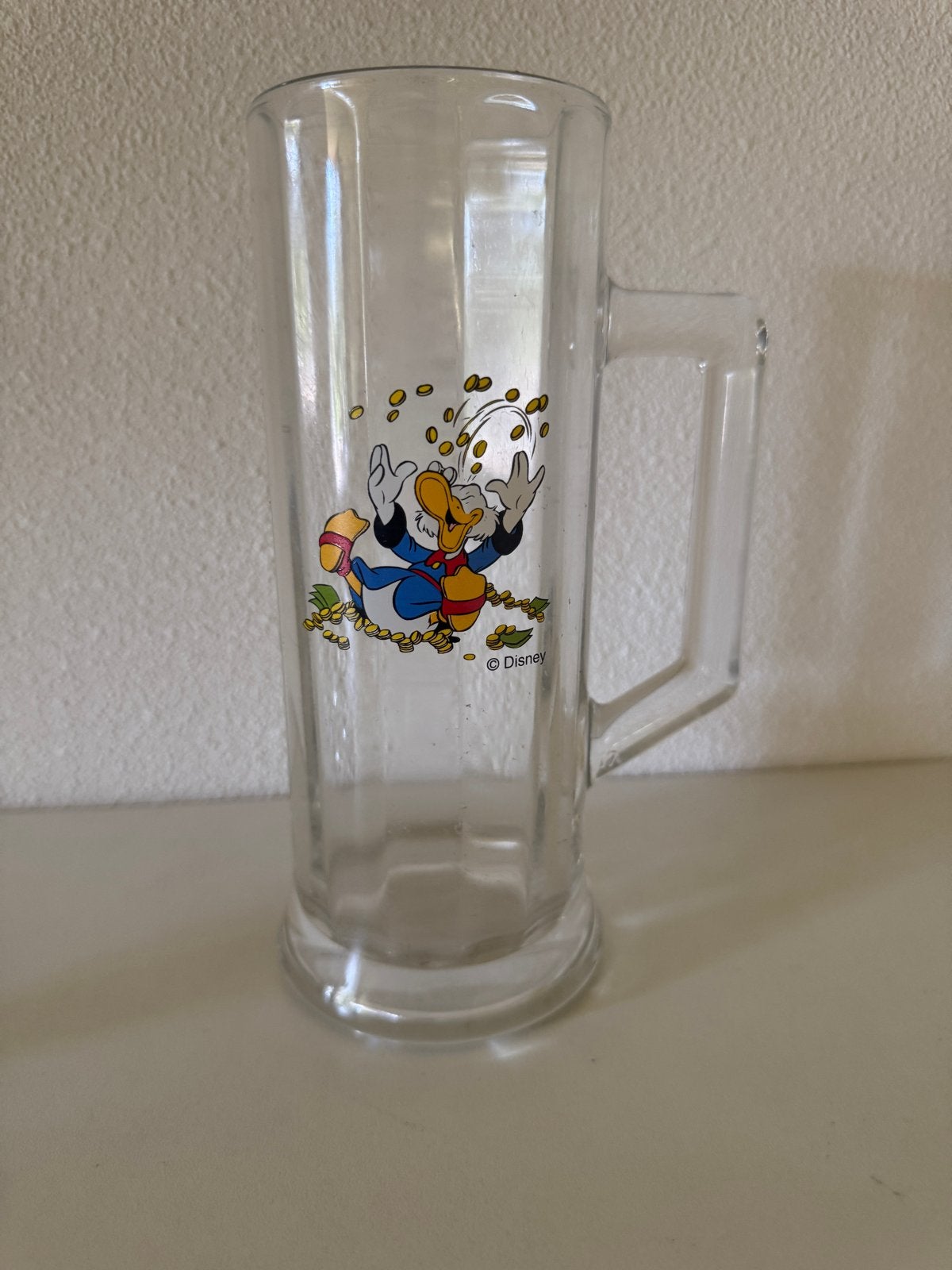 Disney Dagobert Duck Bierpul/Glas - Vintage, Ophalen, Donald Duck, Gebruikt, Servies