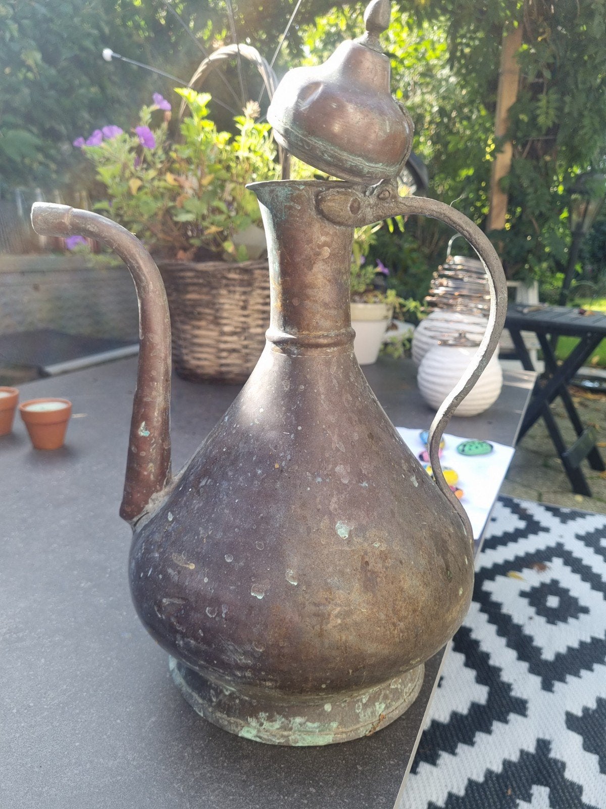 Antieke koperen kannen - Set van 2, Ophalen, Koper