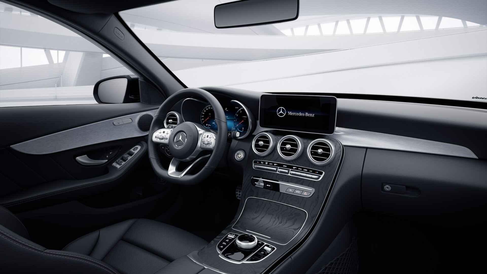 Mercedes-Benz C-klasse Estate 200 Business Solution AMG | Pa, Auto's, Automaat, 4 cilinders, Zwart, Origineel Nederlands