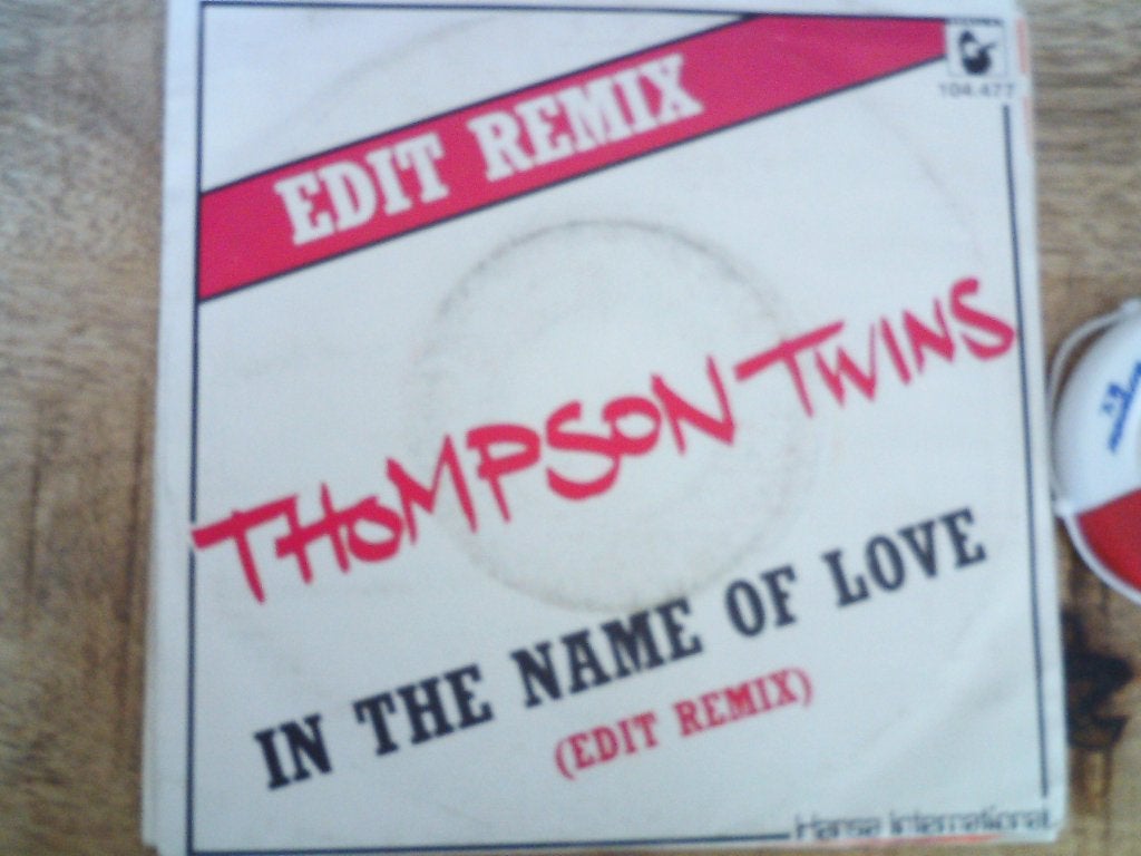 Thompson Twins - In The Name Of Love (Edit Remix)  2a, 7 inch, Ophalen of Verzenden, Zo goed als nieuw, Pop