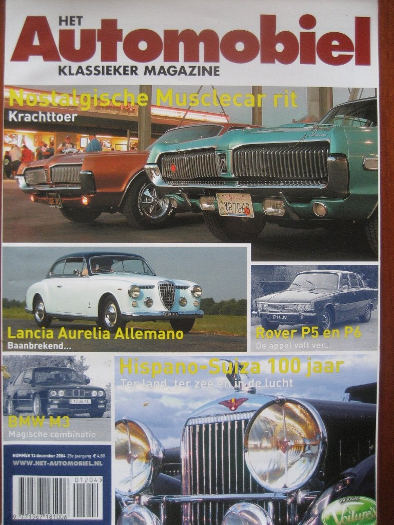 Het Automobiel 12 2004: Musclecars, Aurelia Allemano, BMW M3, Boeken, Auto's | Folders en Tijdschriften, Ophalen of Verzenden