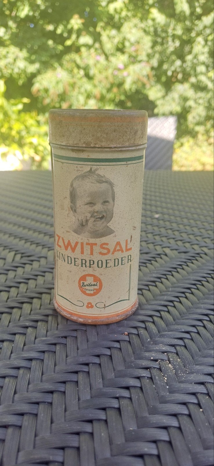 Vintage Zwitsal Kinderpoeder Blik, Verzamelen, Ophalen of Verzenden, Gebruikt, Overige