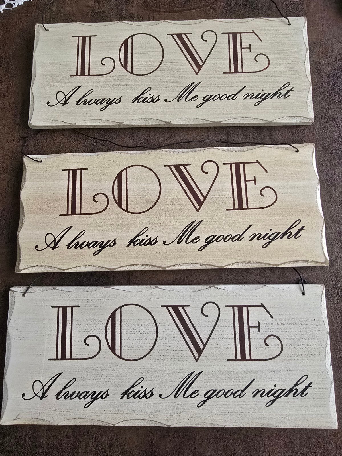 Nieuw: Landelijk houten muurbord LOVE – Per stuk of als set!, Ophalen of Verzenden, Nieuw