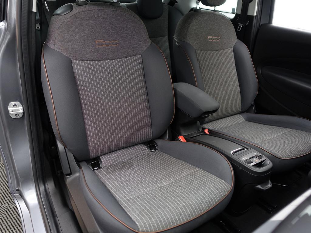Fiat 500 Icon 42 kWh Aut- SOH 95%, Xenon Led, CarPlay, Andro, Auto's, Lichtsensor, Stof, Gebruikt, Met garantie (alle)
