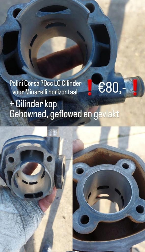 Polini Corsa 70cc Minarelli horizontaal, Ophalen of Verzenden, Cilinder