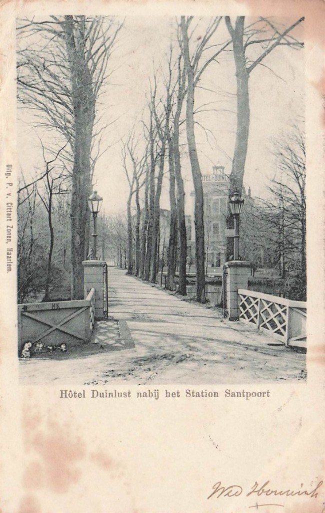 703-098-037 Hôtel Duinlust nabij het Station Santpoort, Verzenden, Voor 1920, Noord-Holland