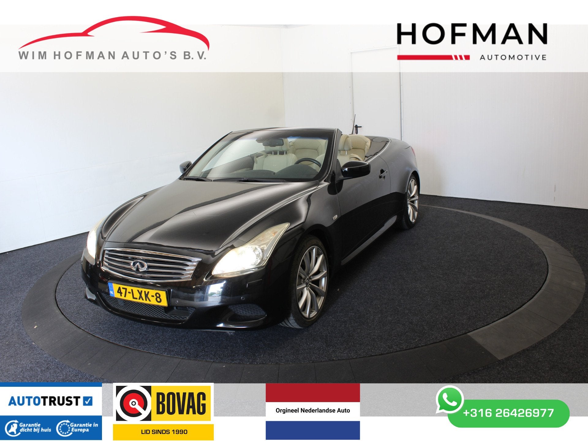 Infiniti G 37 Cabrio GT Premium Bose Camera NL Auto, Auto's, Gebruikt, Bedrijf, G-serie, Autotrust