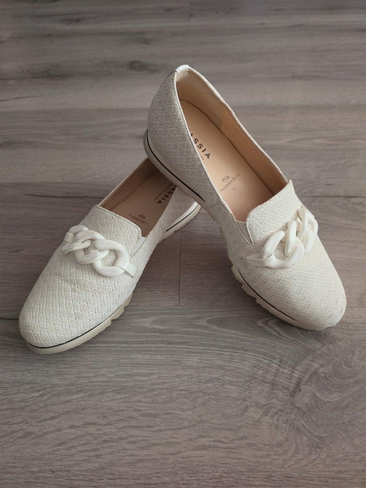 Hassia Pisa Premium Comfort Loafers - Maat 39.5, Hassia Premium Comfort, Ophalen of Verzenden, Gedragen, Wit