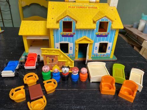 Fisher Price familie huisje , compleet , vintage, Ophalen of Verzenden, Zo goed als nieuw, Speelset