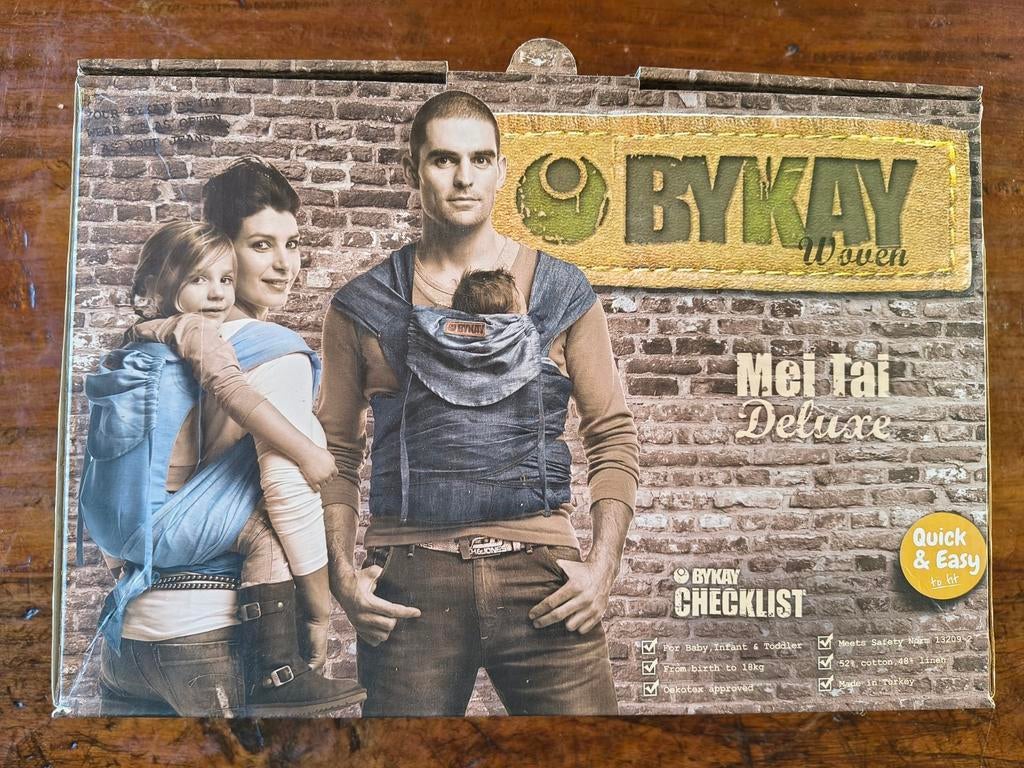 ByKay Draagzak Mei Tai Deluxe - Ergonomisch - bijna nieuw, Ophalen of Verzenden, Zo goed als nieuw