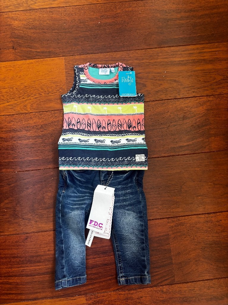 Feetje jongens setje maat 68 nieuw met kaartje (advr 164), Kinderen en Baby's, Babykleding | Maat 68, Nieuw, Ophalen of Verzenden