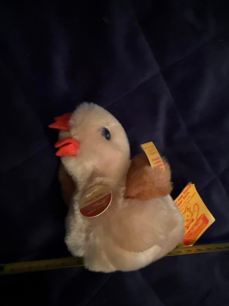 Steiff Cosy Bibi Kuiken Knuffel - Zo goed als nieuw, Overige typen, Ophalen of Verzenden, Beige, Met label