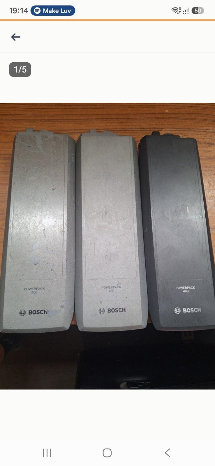 Bosch en Sparta accu s voor revisie, Ophalen, Gebruikt