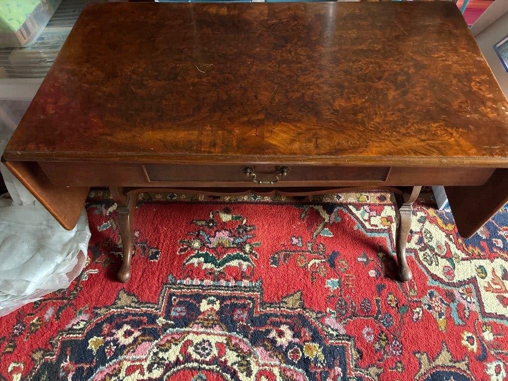 Salon tafel wortelhout vintage, Ophalen
