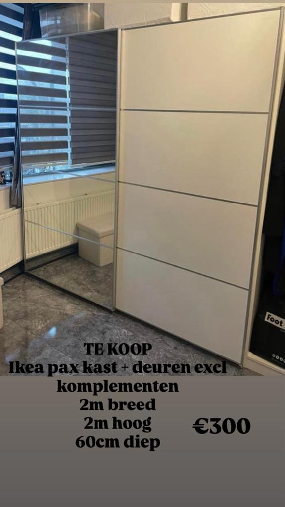 Ikea pax kast, Huis en Inrichting, Kasten | Schoenenkasten, Ophalen, Zo goed als nieuw