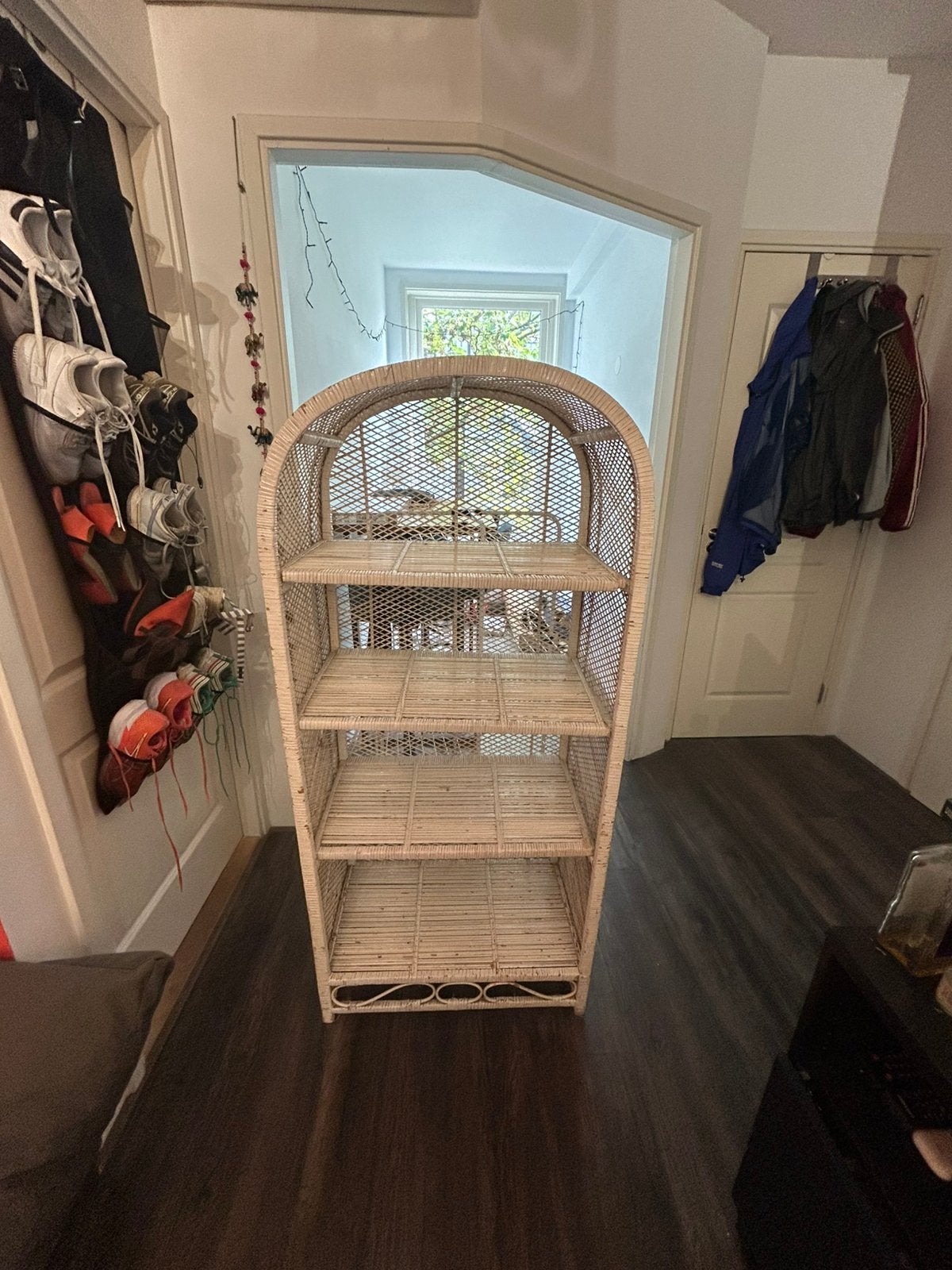 Rotan kast / open vakkenkast, Huis en Inrichting, Ophalen, Gebruikt, 150 tot 200 cm