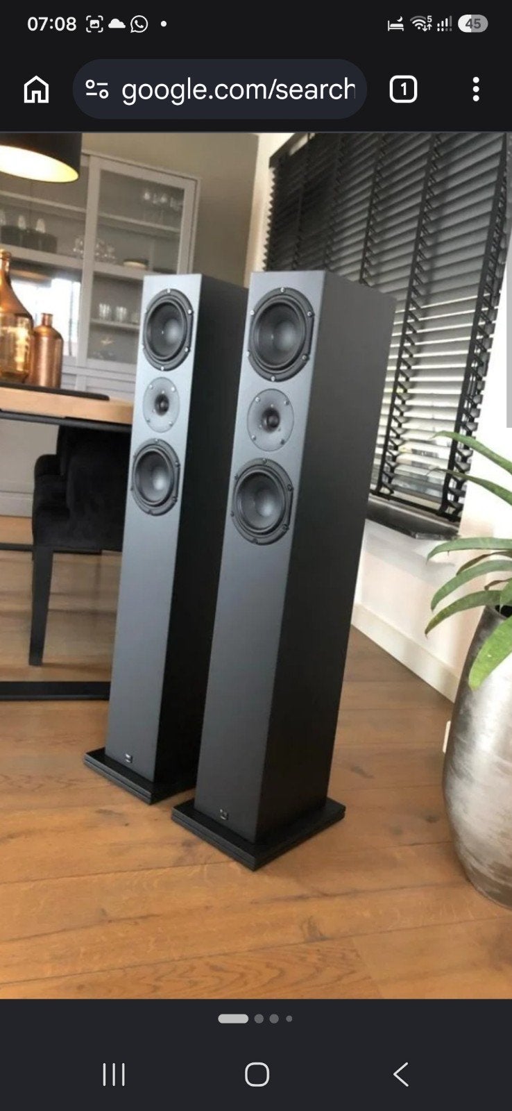 phonar veritas style P2, Stereo speakers, 120 tot 150 watt, Zo goed als nieuw, Ophalen