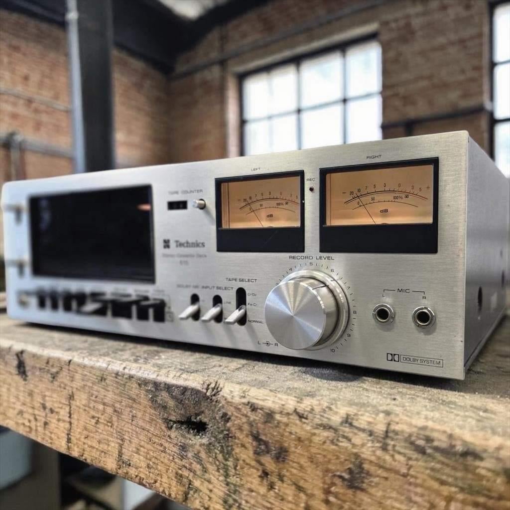 Vintage zilverkleurige cassettespeler 'Technics 615', Ophalen, Overige merken
