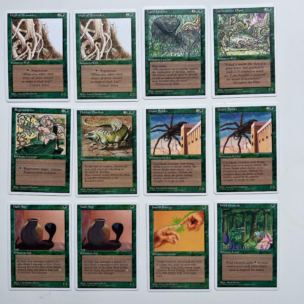 Magic the Gathering 4th Edition 1995 - 46x+geopende boosters, Ophalen of Verzenden, Zo goed als nieuw, Meerdere kaarten