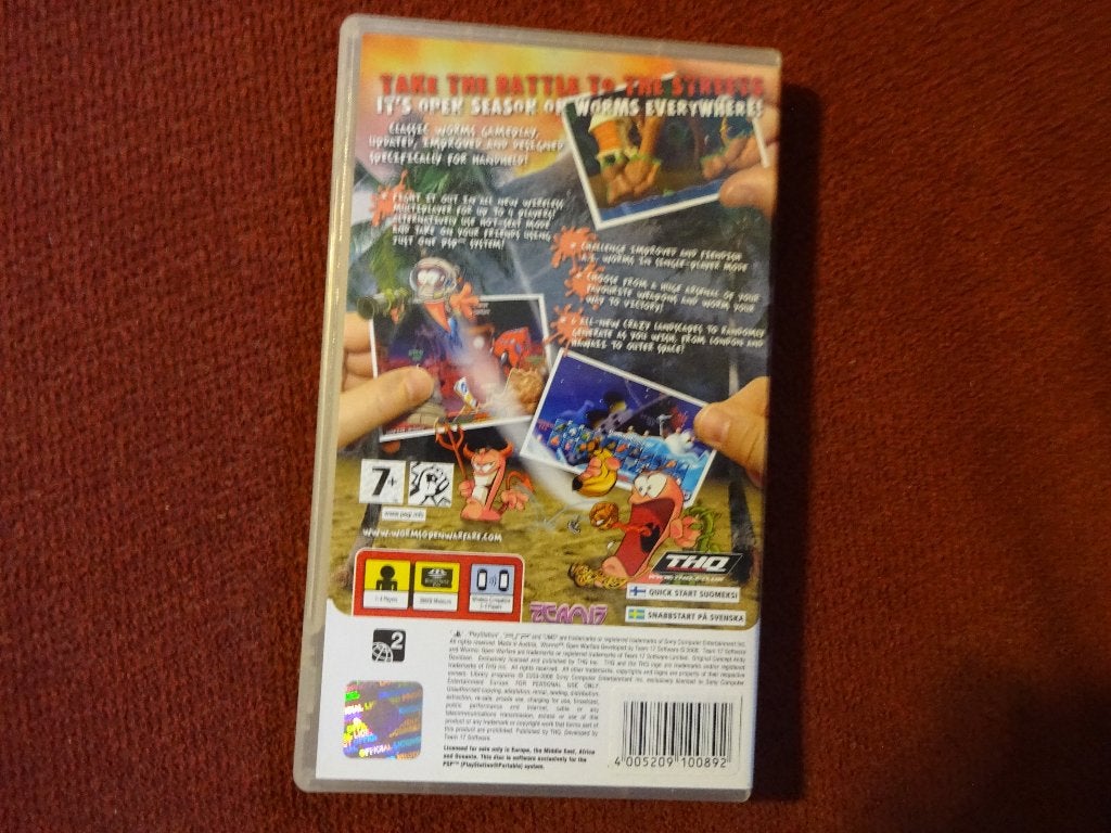 PSP Worms Open Warfare , Sony Playstation Portable, Avontuur en Actie, Gebruikt, 2 spelers, Ophalen of Verzenden