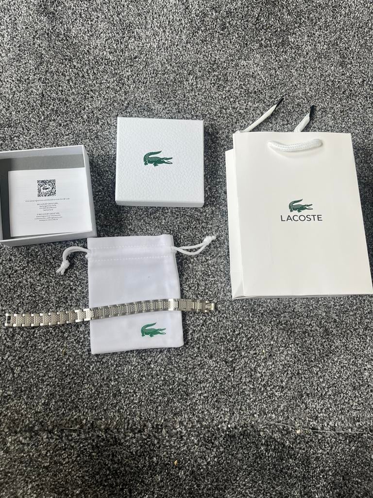 lacoste armband/bracelet, Ophalen of Verzenden, Nieuw, Zilver, Staal