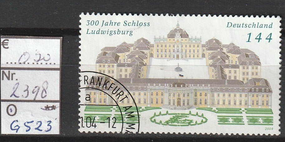 Bund Schloss Ludwigsburg Michel 2398 Nr.G523g, Verzenden, 1990 tot heden, Gestempeld