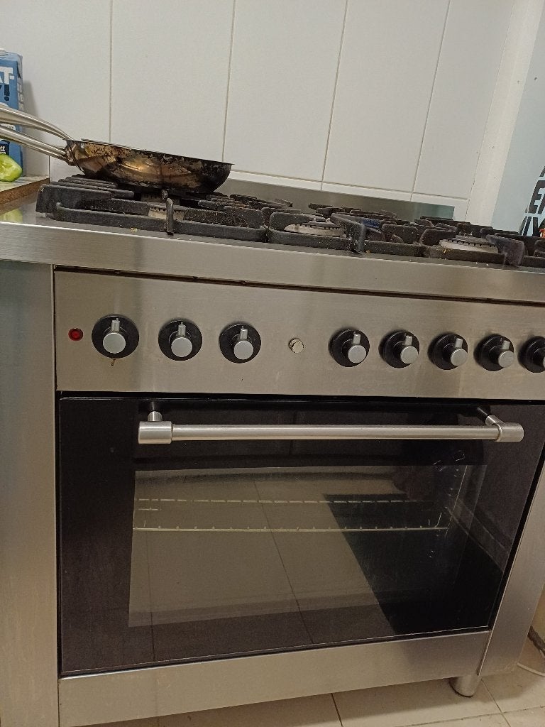 Gasfornuis, ruim, Ophalen, Gebruikt, 60 cm of meer, Gas