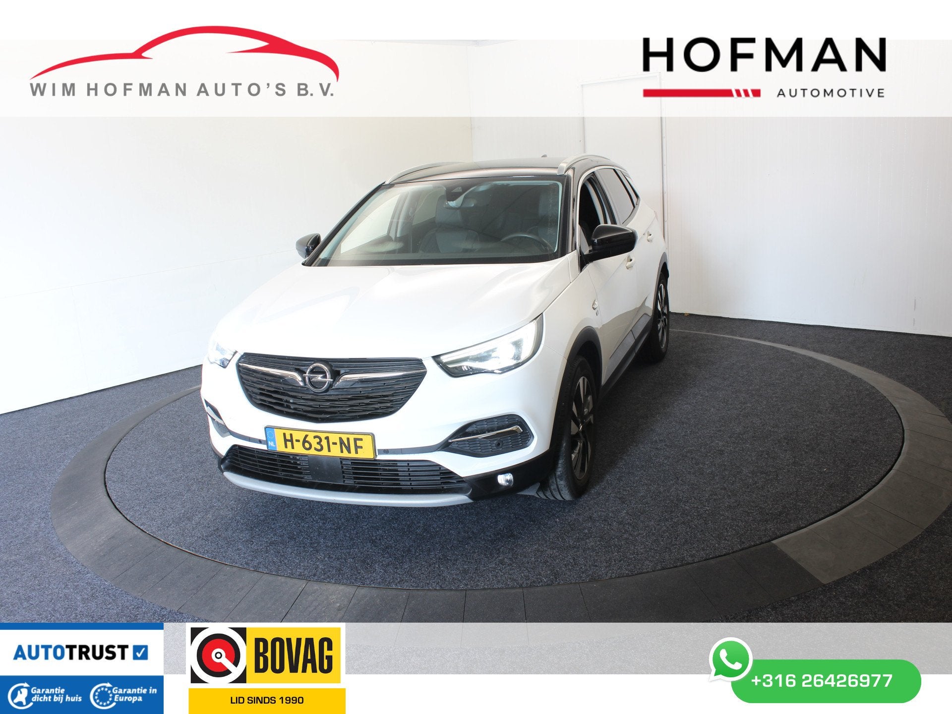 Opel Grandland X 1.2 Turbo B-Tone Executive Camera Trekh, Automatische klimaatregeling, Gebruikt, 1199 cc, Met garantie (alle)