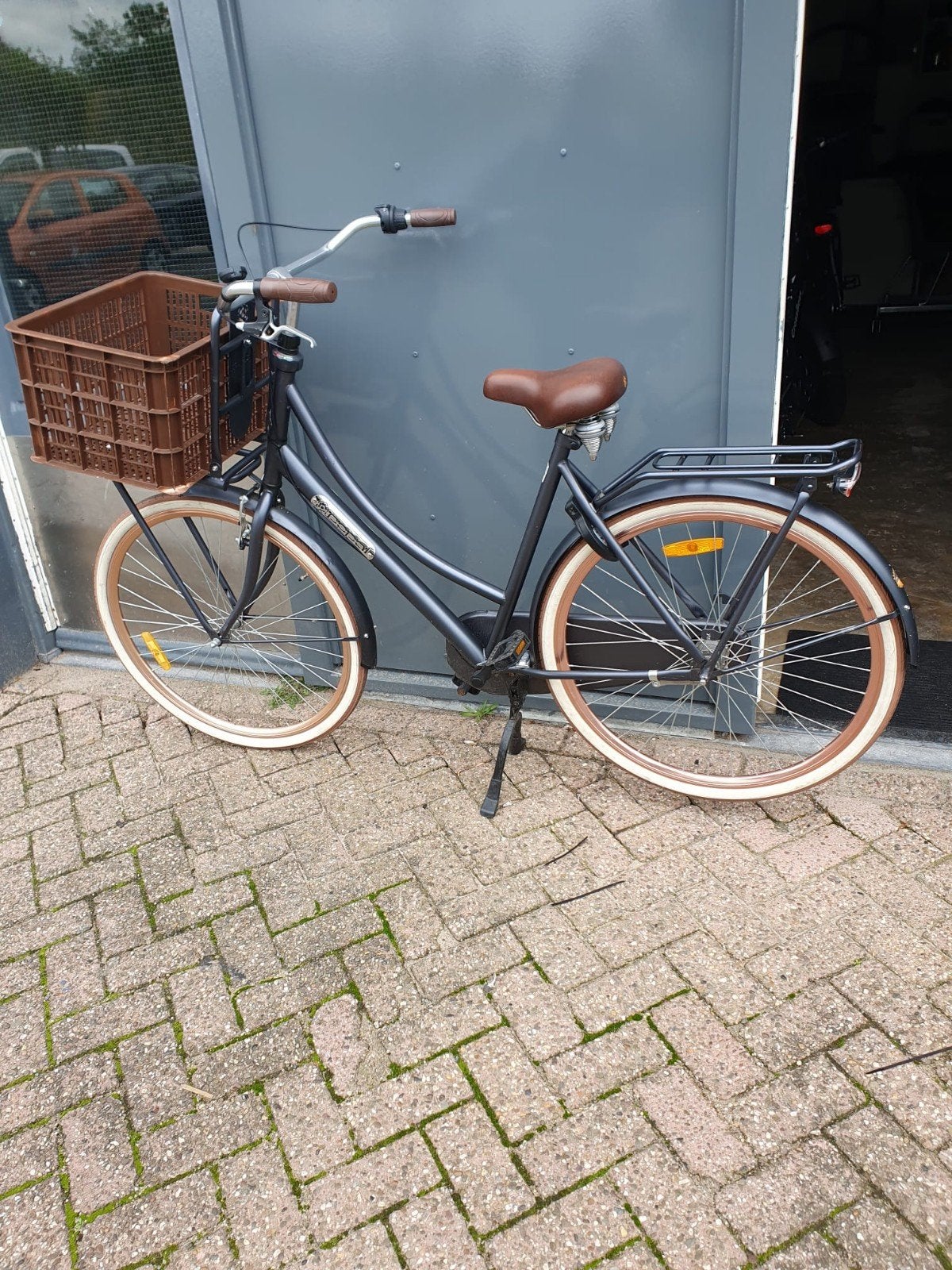 Mooie spijkerblauwe damesfiets 28 inch met 3 versnellingen, Ophalen