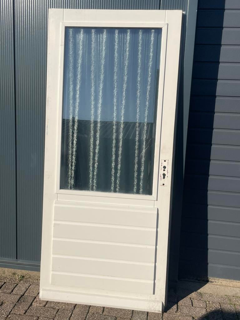 Hele nette deur met dubbelglas 210 x 92.5, Ophalen, Zo goed als nieuw
