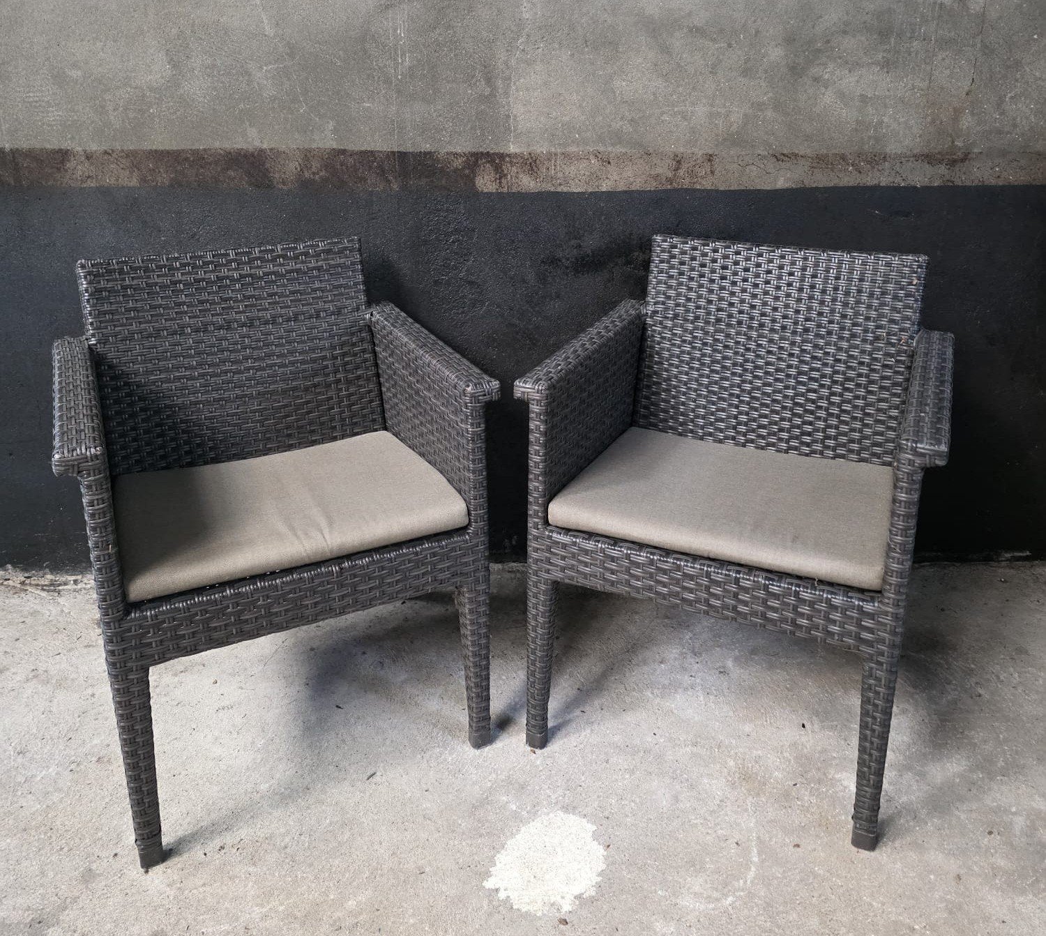 40 x M4 wicker terrasstoelen cafe horeca terras stoelen cafe, Ophalen of Verzenden, Zo goed als nieuw, Zwart, Vijf, Zes of meer stoelen