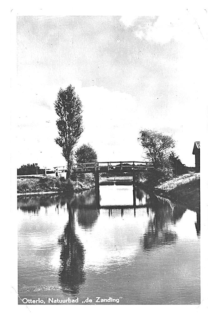 950617 Otterlo 1953 Gld Zwembad Natuurbad de Zanding Gelopen, Ophalen of Verzenden, 1940 tot 1960, Gelopen, Gelderland