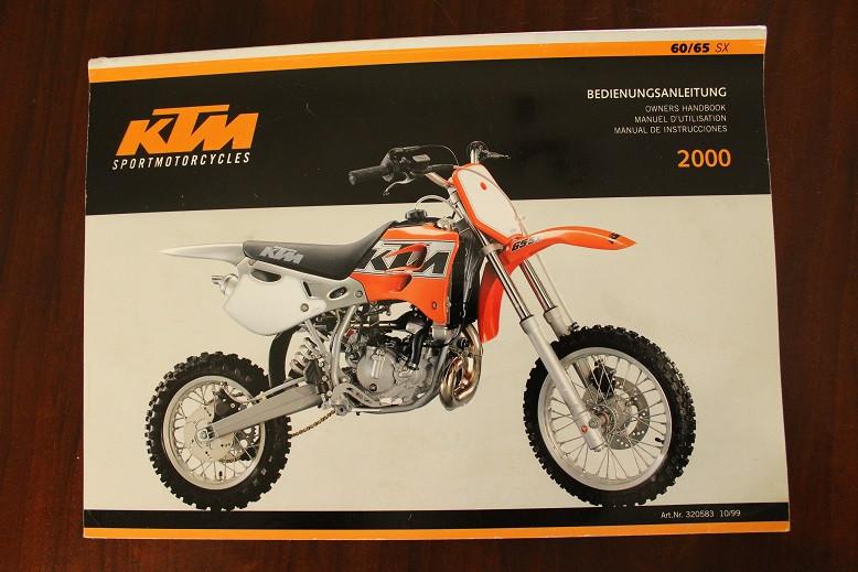 KTM 60 / 65 SX 2000 motorcycle owner's book anleitung, Motoren, Ophalen of Verzenden, Overige merken