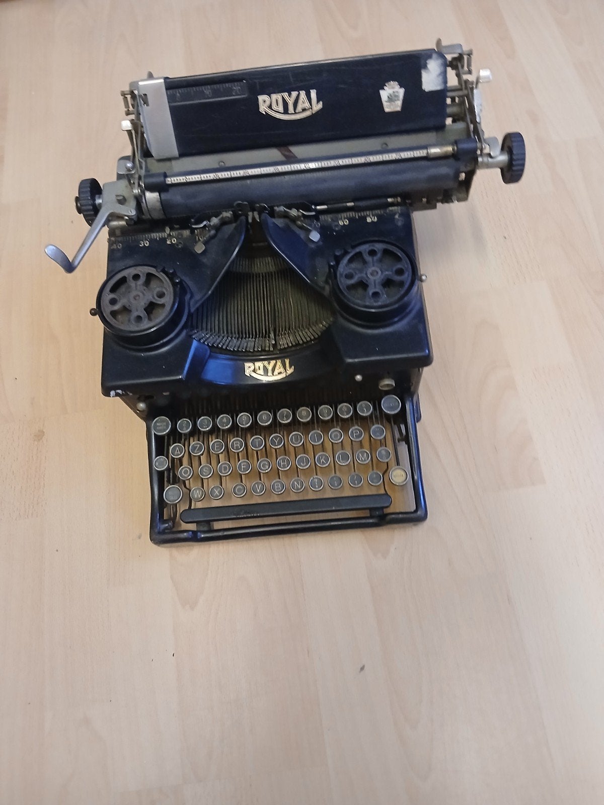 Royal typemachine, Ophalen, Gebruikt
