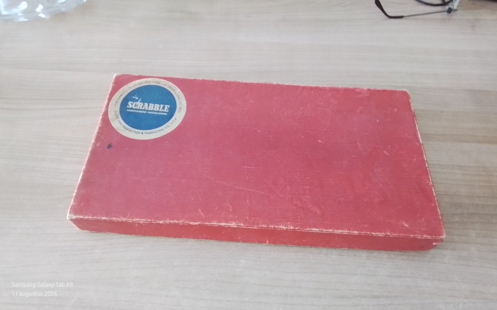 Vintage Scrabble spel uit de jaren '50 - Compleet, Drie of vier spelers, Ophalen of Verzenden, Gebruikt